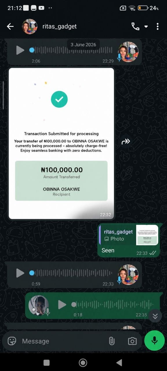 Rita testimonial screenshot